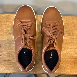 Cole Haan Brown Leather Sneakers Classic Lace-Up Design